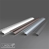 LIKOV Balkonová lišta přímá BB-P délka 2bm, tl. 0,6mm šedá